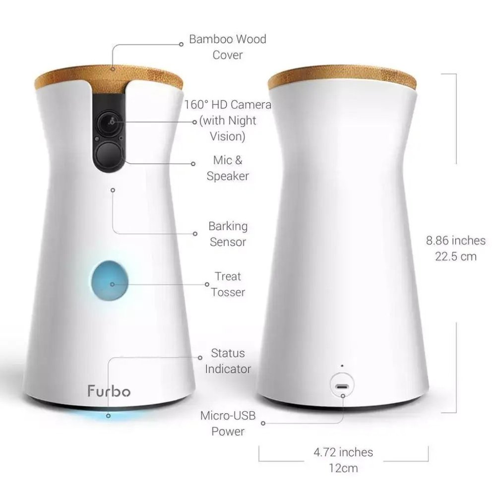 Furbo Full HD Wifi Dog Treat Dispenser & Camera - IN BOX